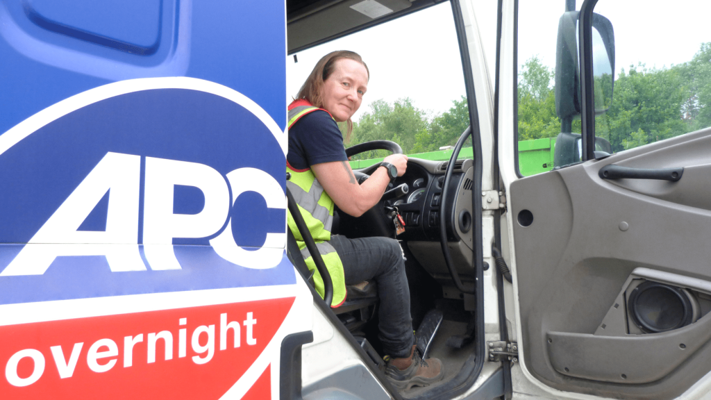 The APC celebrates first female HGV driver